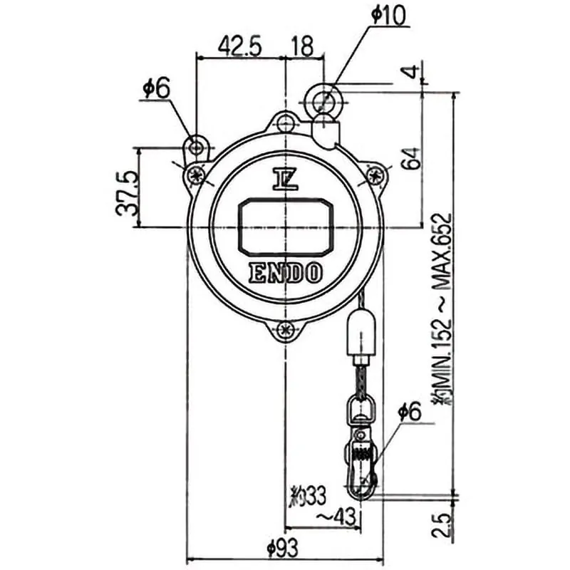 ENDO Zero Gravity -jousikevennin EK-00, 0,5–1,5 kg – tuotekuva 3