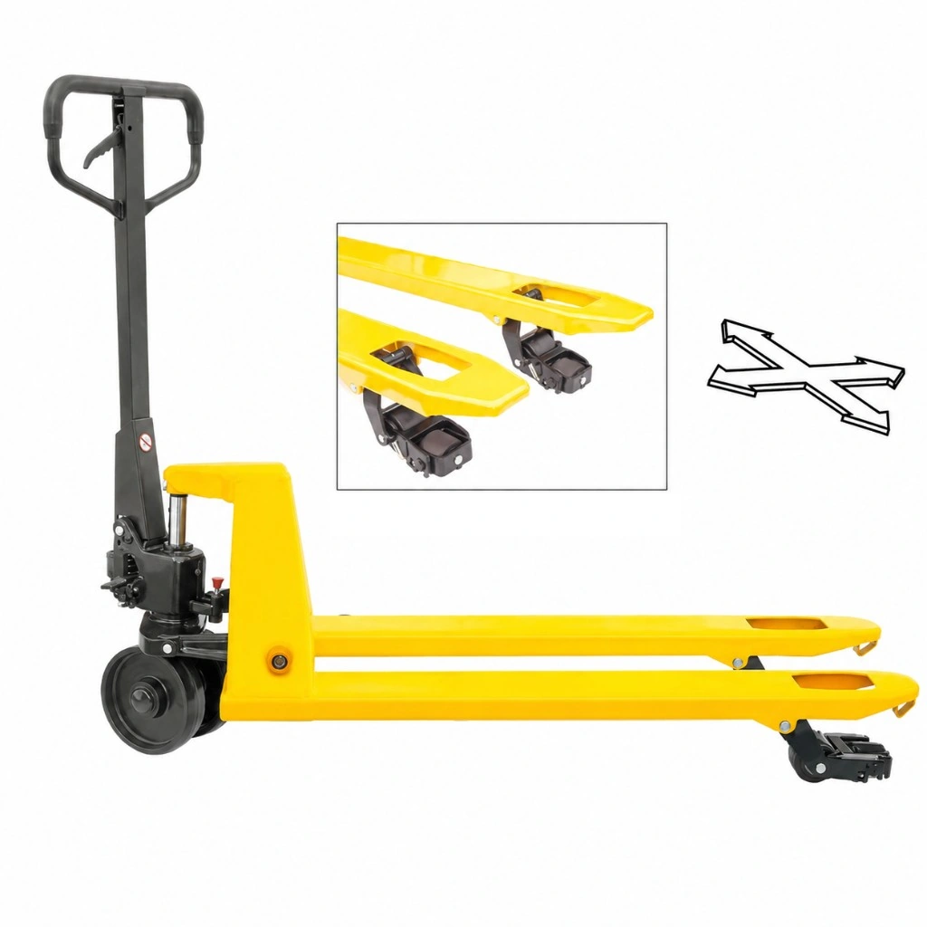 Nelisuuntainen käsikäyttöinen haarukkavaunu (RPV2500CS), 2500 kg