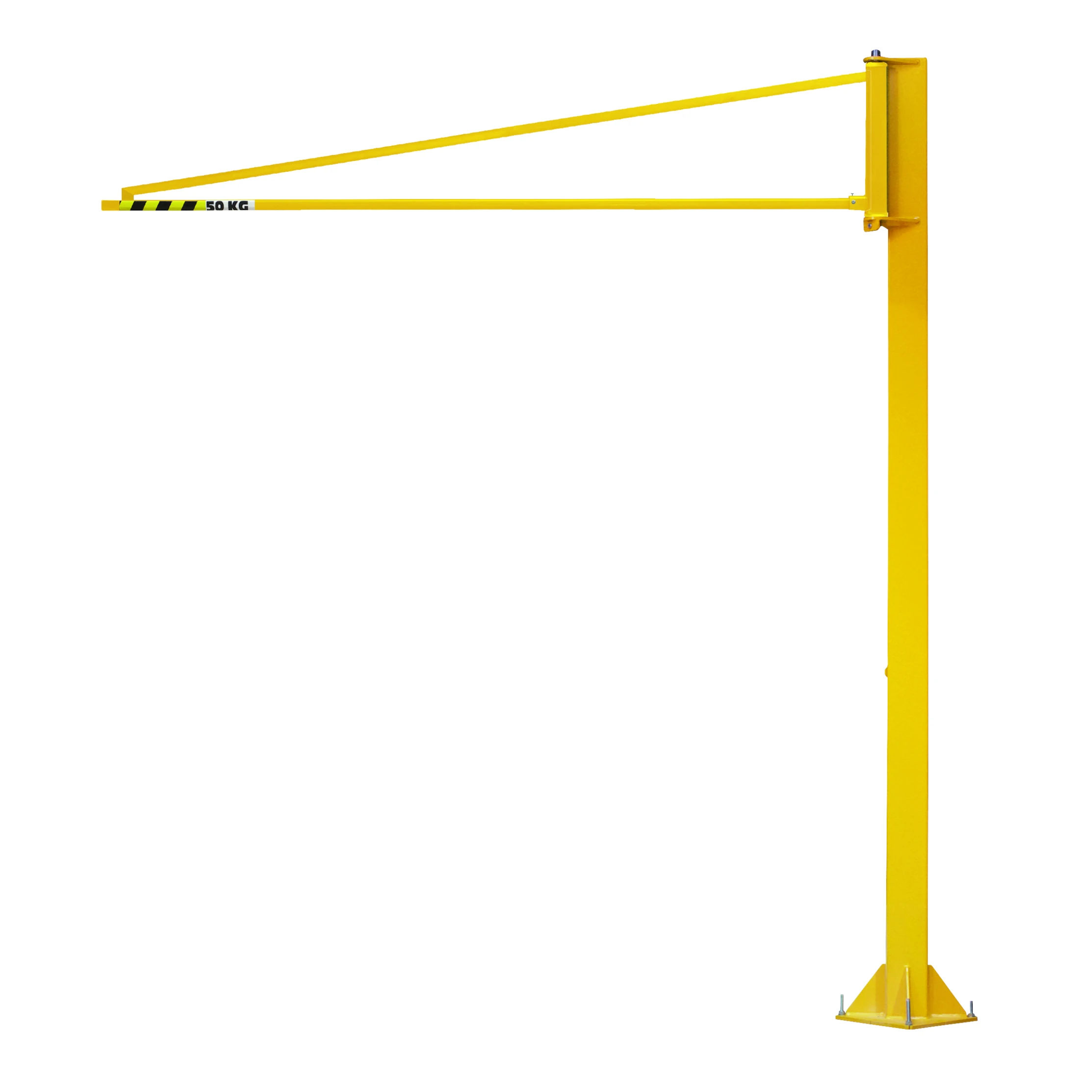 Kevyt työkalunkannattimella varustettu pylväskääntönosturi (LSDS), 270°, 50–100 kg