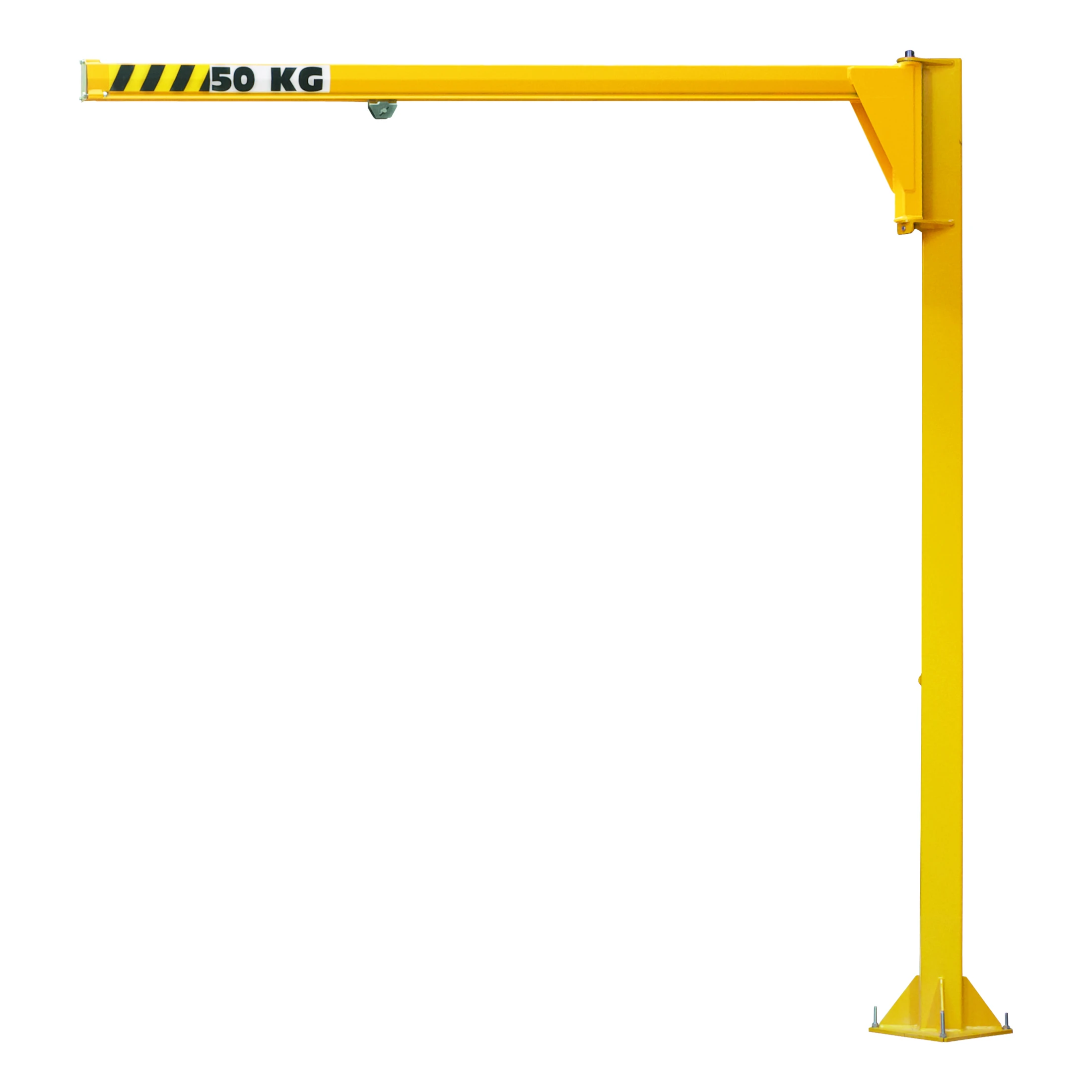 Matalarakenteinen pylväskääntönosturi siirtovaunulla (NSDK), 270°, 50–100 kg, 2–5 m