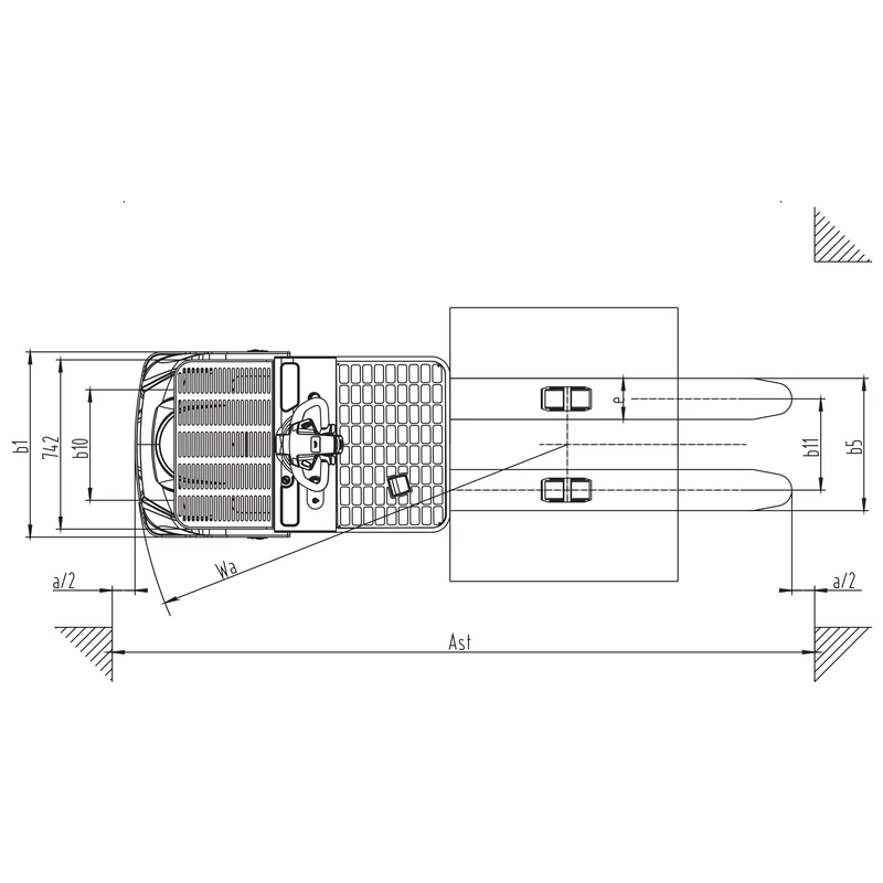 Ergonominen sähköinen matalakeräilytrukki NKV10/NKV12