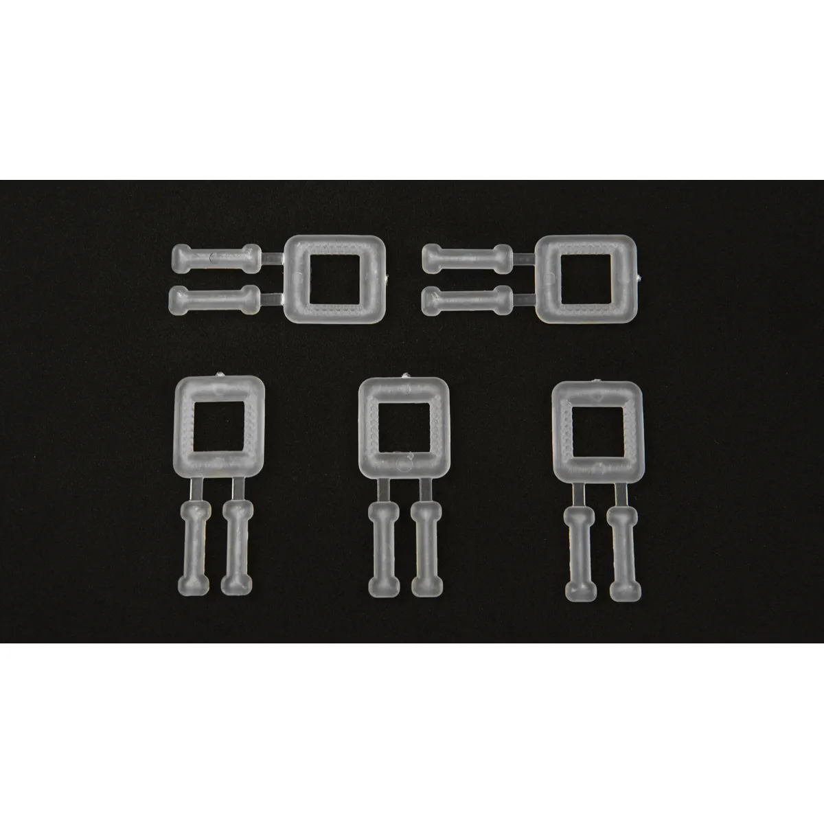 Valkoinen 12 mm vannesolki PP-vannenauhalle, BUCKLES-5P