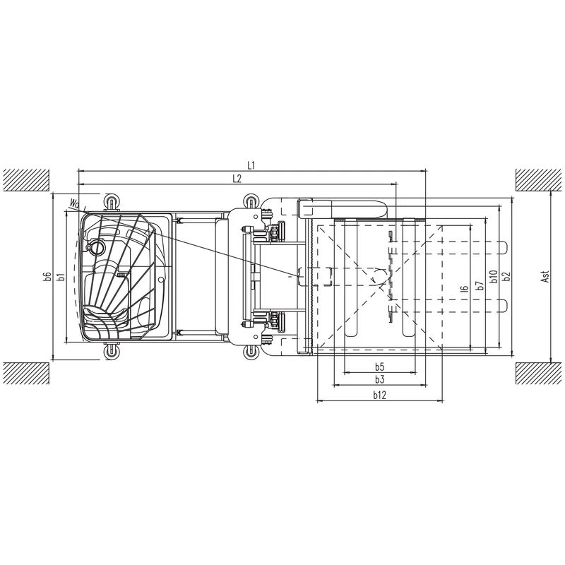 REV15BP-trukki, kantavuus 1500 kg – tuotekuva 5