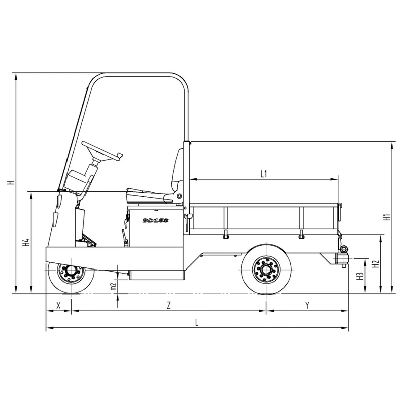 VEV10/VEV15-lavavaunu hydraulisella käyttöjarrulla
