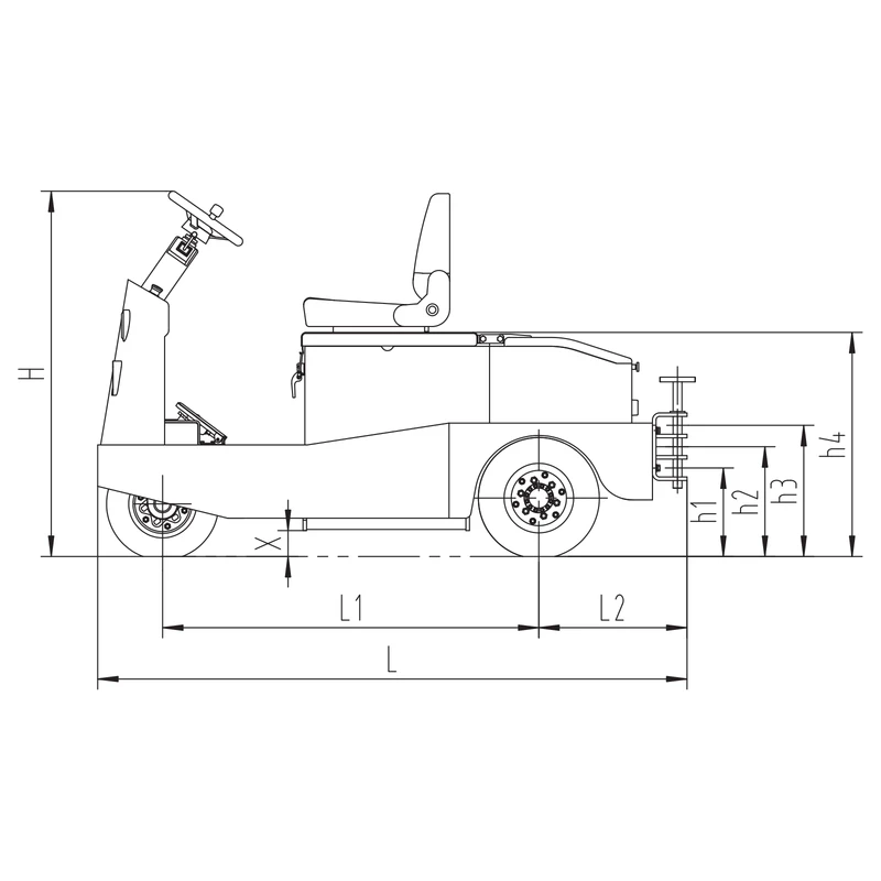 MVEV20/MVEV30-sähkövetotrukki hydraulisella käyttöjarrulla